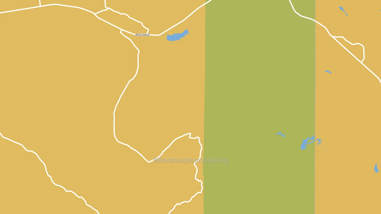Pescado, NM block-group voter-turnout map