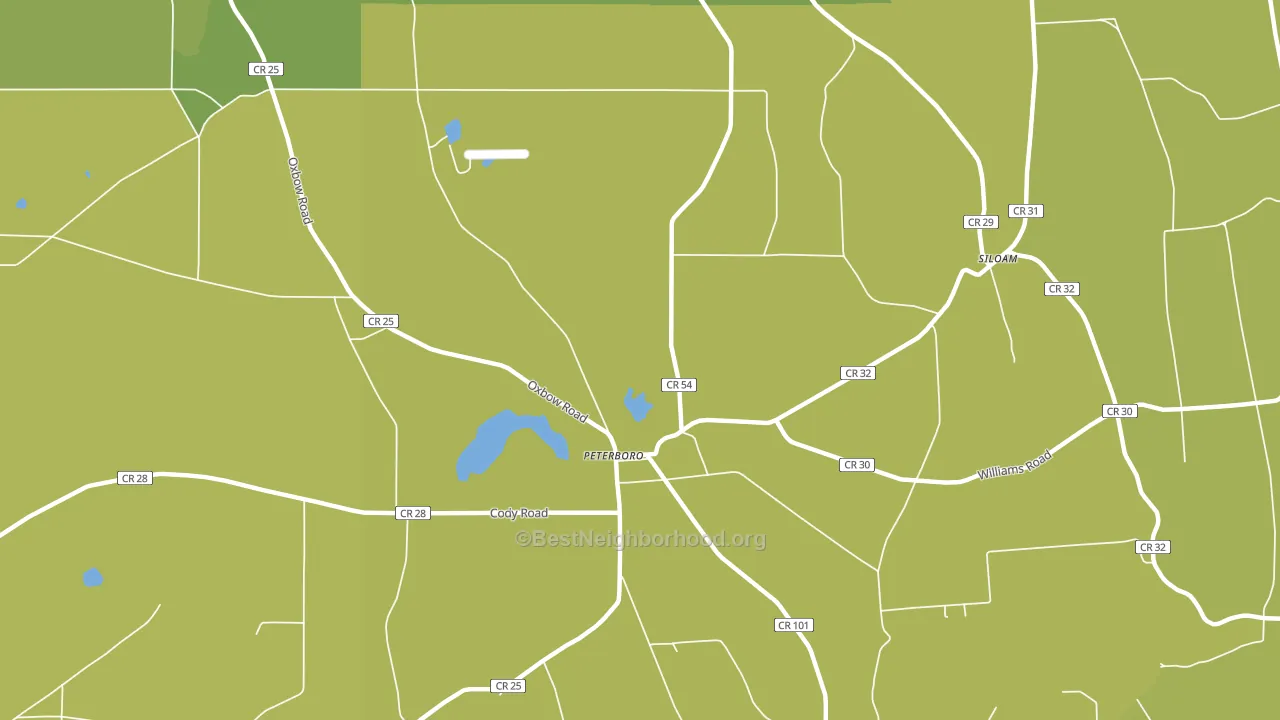 Peterboro, NY block-group voter-turnout map