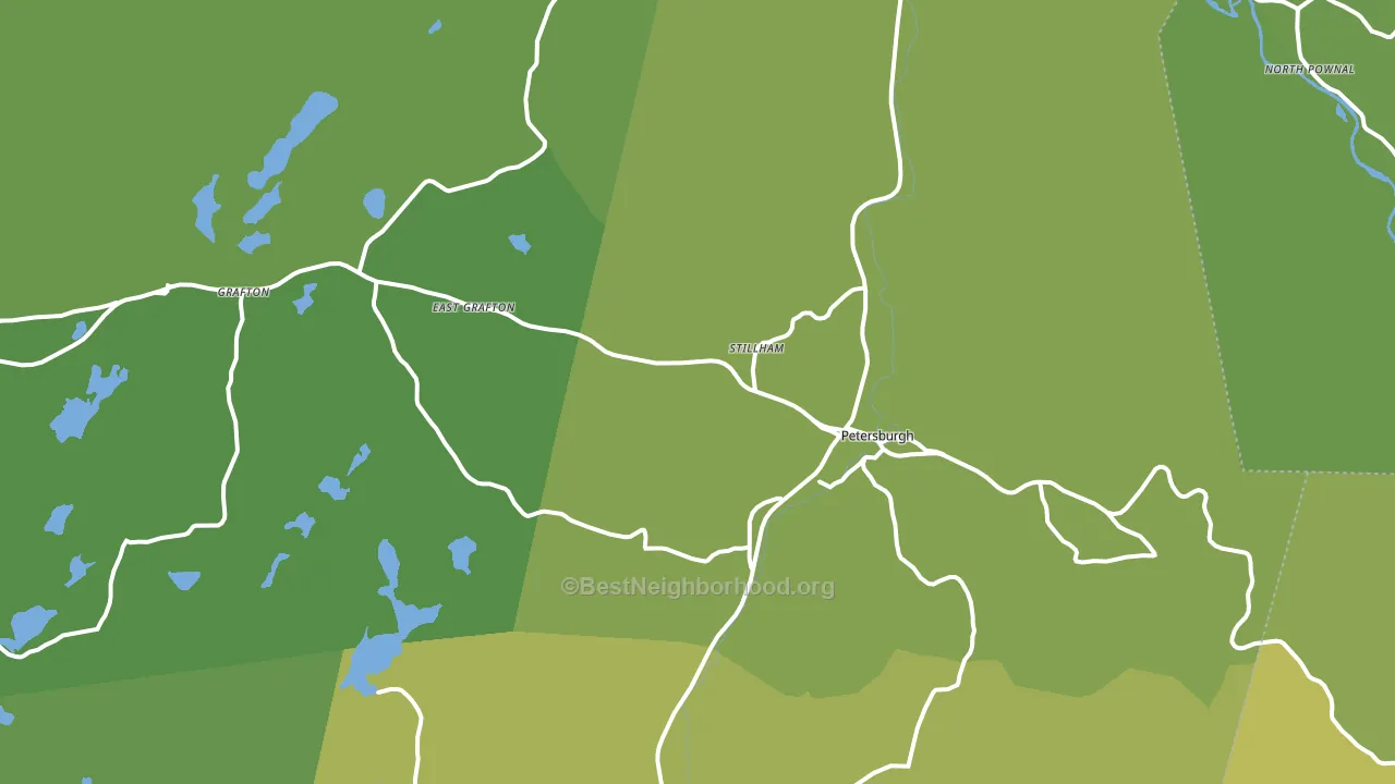 Petersburg, NY block-group voter-turnout map