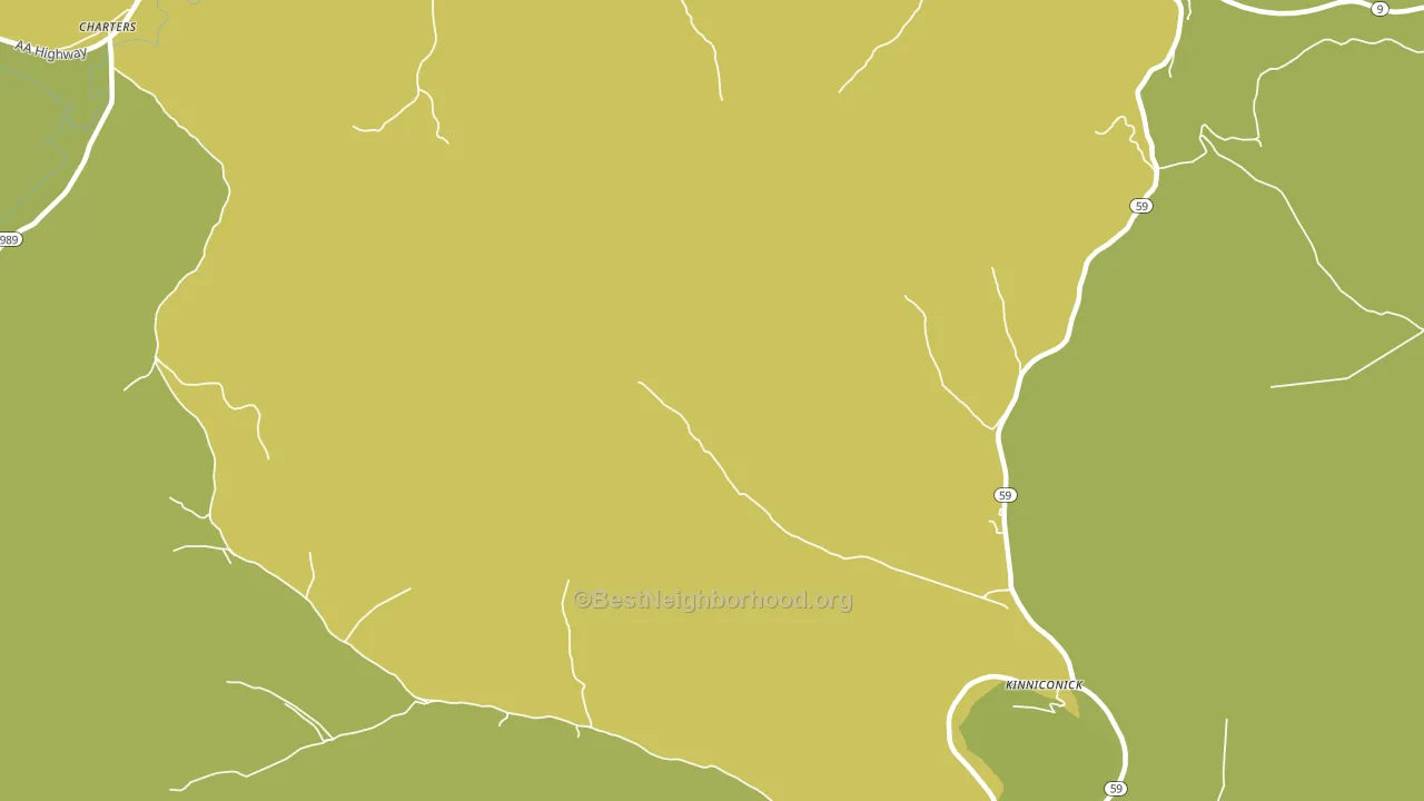 Petersville, KY block-group voter-turnout map