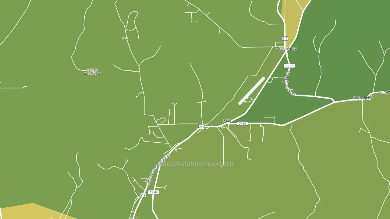 Peth, NY block-group voter-turnout map