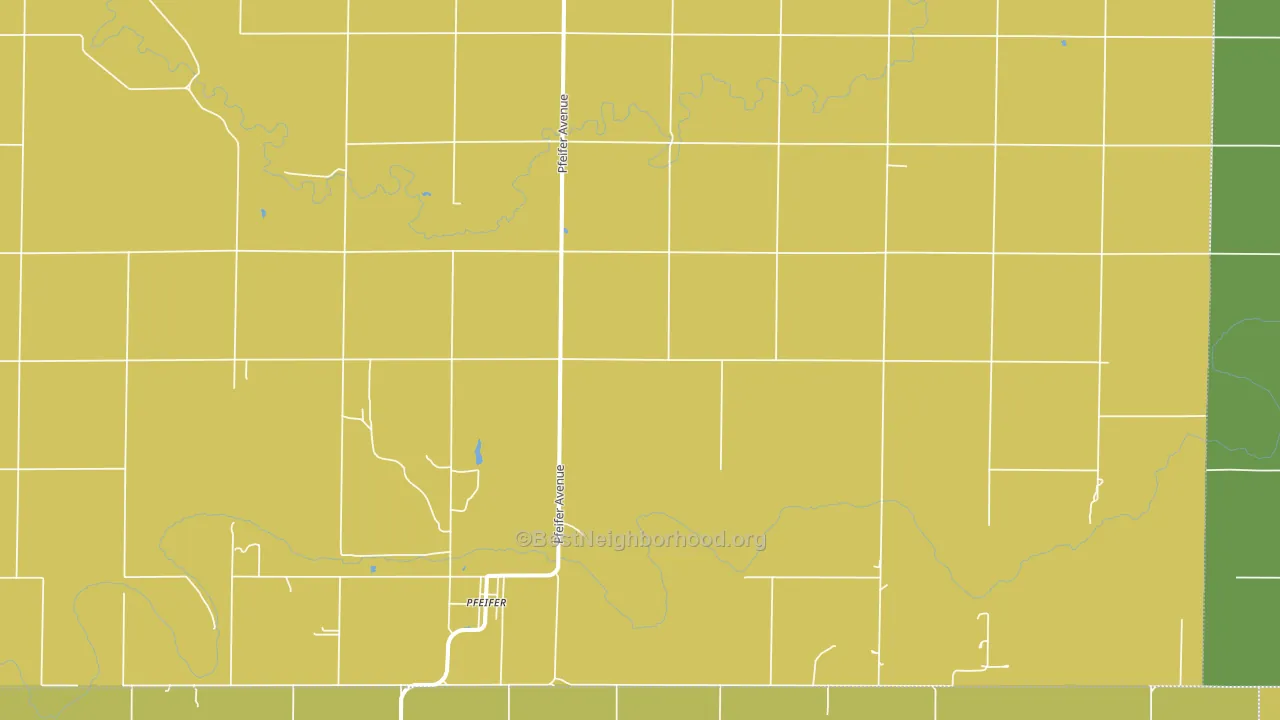 Pfeifer, KS block-group voter-turnout map