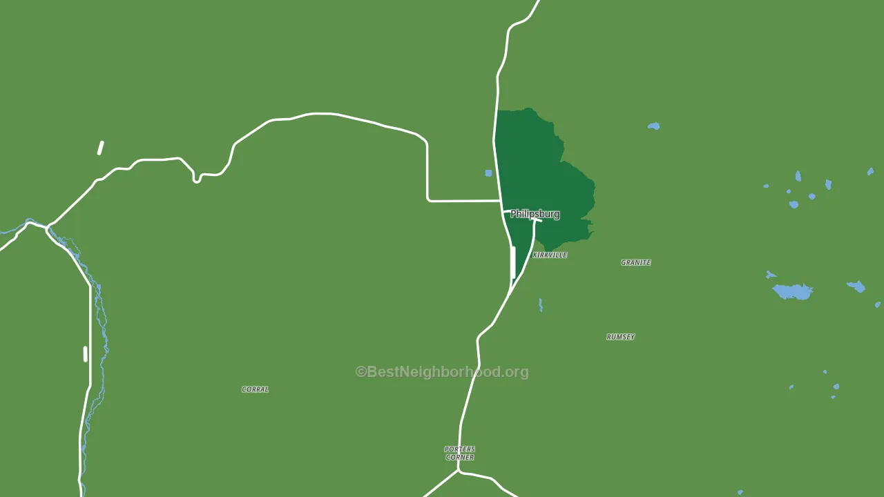 Philipsburg, MT block-group voter-turnout map