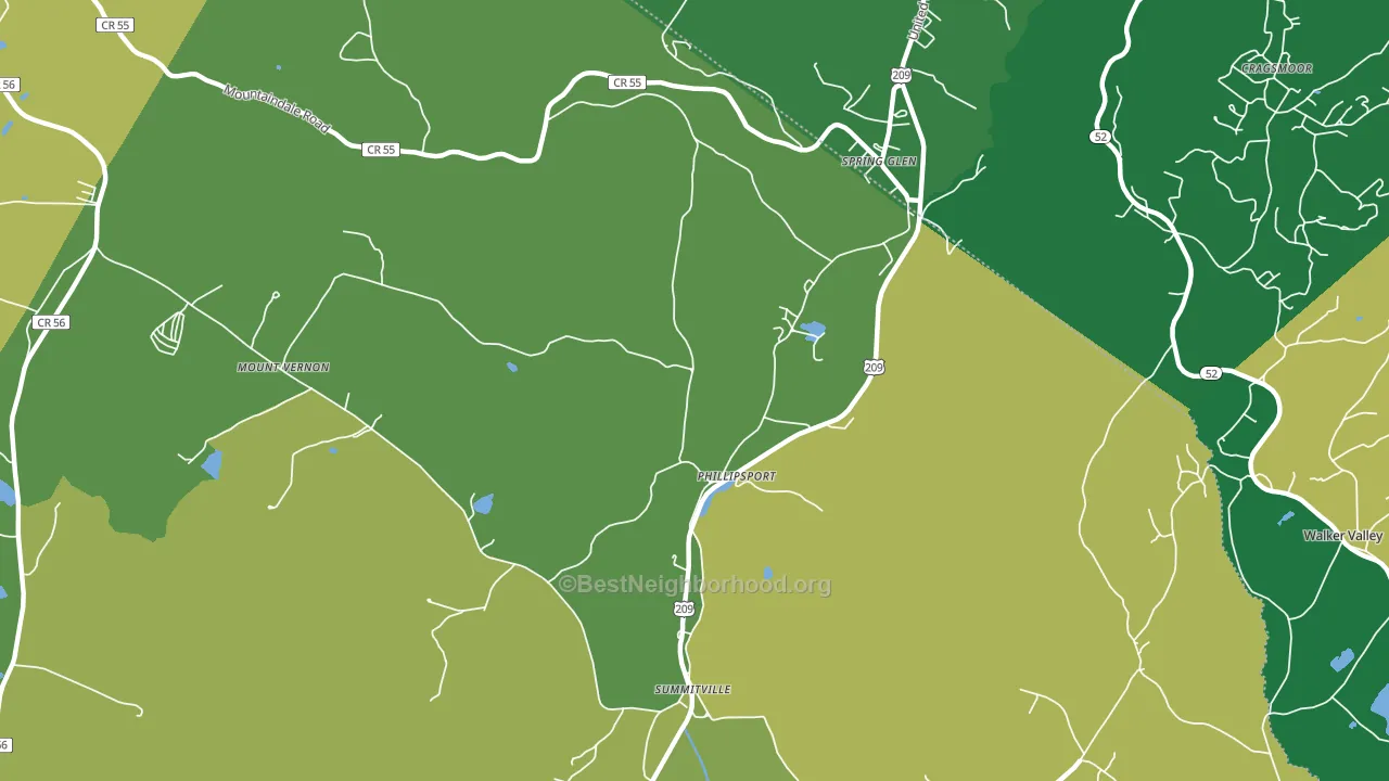 Phillipsport, NY block-group voter-turnout map