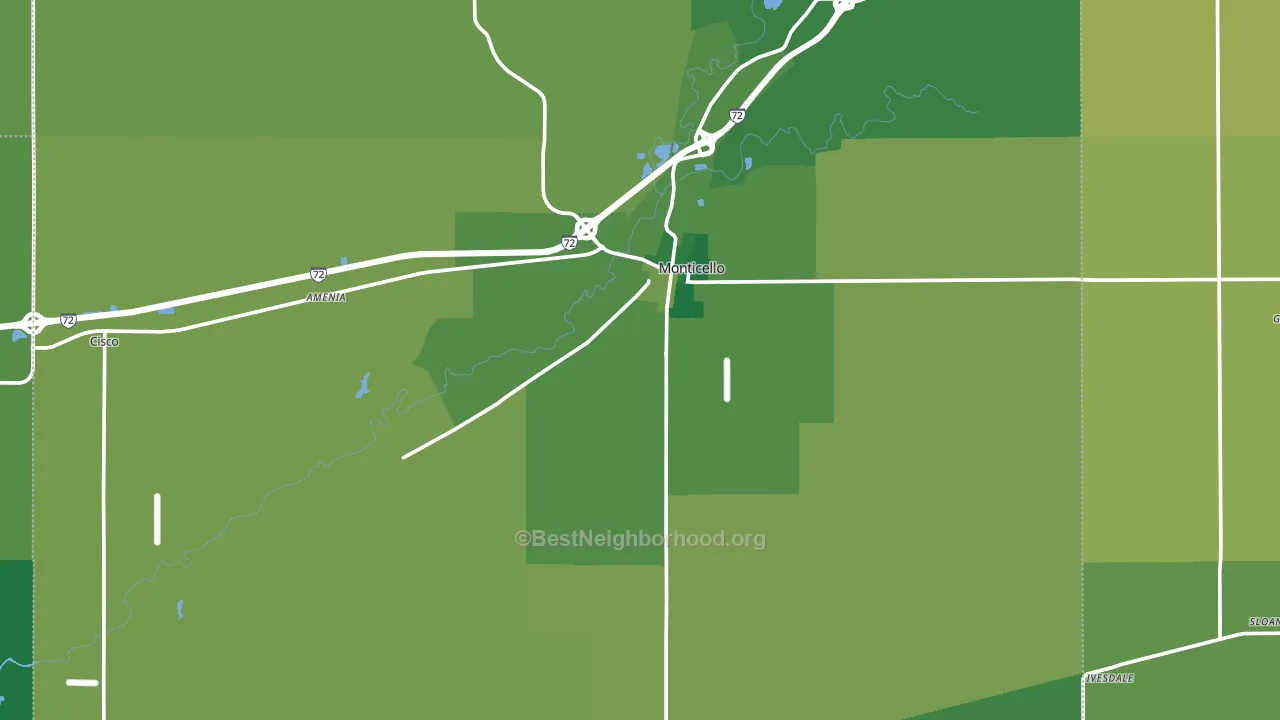 Piatt County, IL block-group voter-turnout map