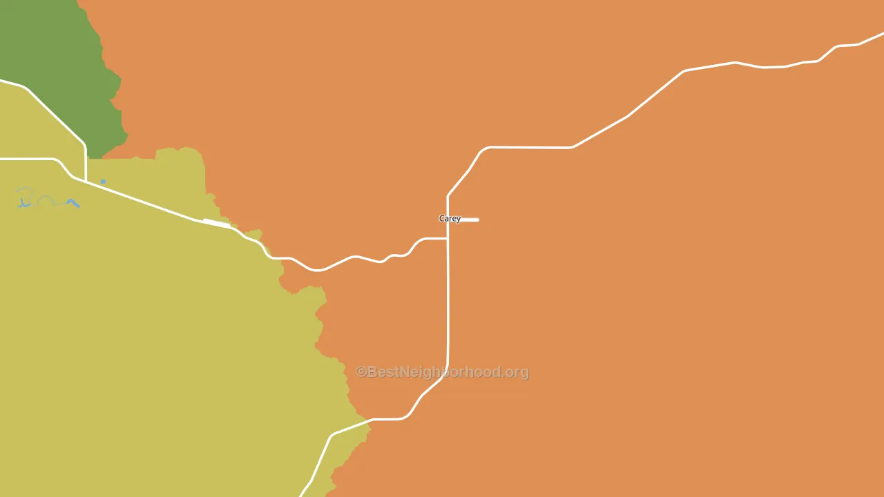Picabo, ID block-group voter-turnout map