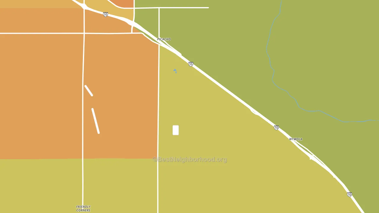 Picacho, AZ block-group voter-turnout map