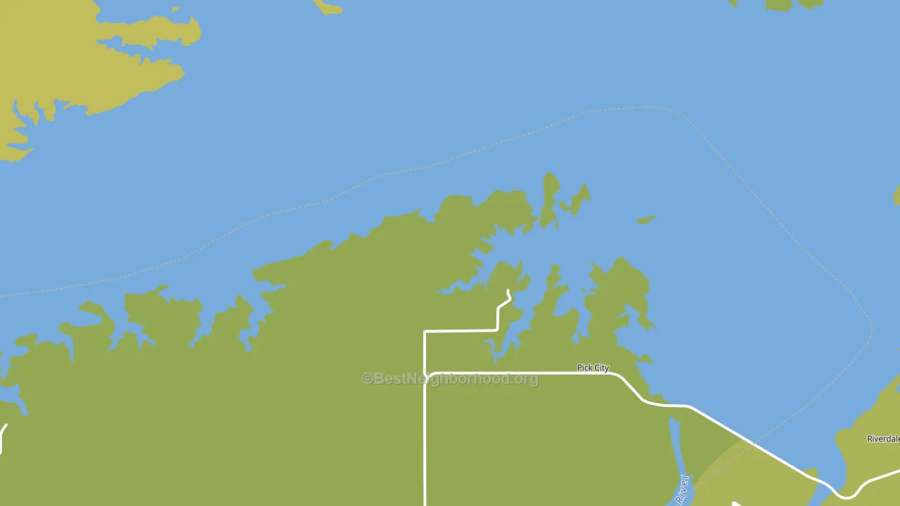 Pick City, ND block-group voter-turnout map