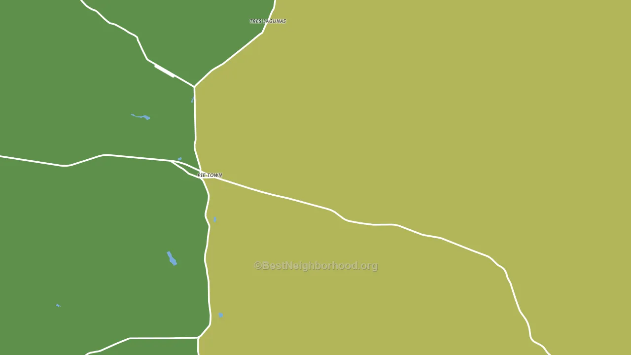 Pie Town, NM block-group voter-turnout map