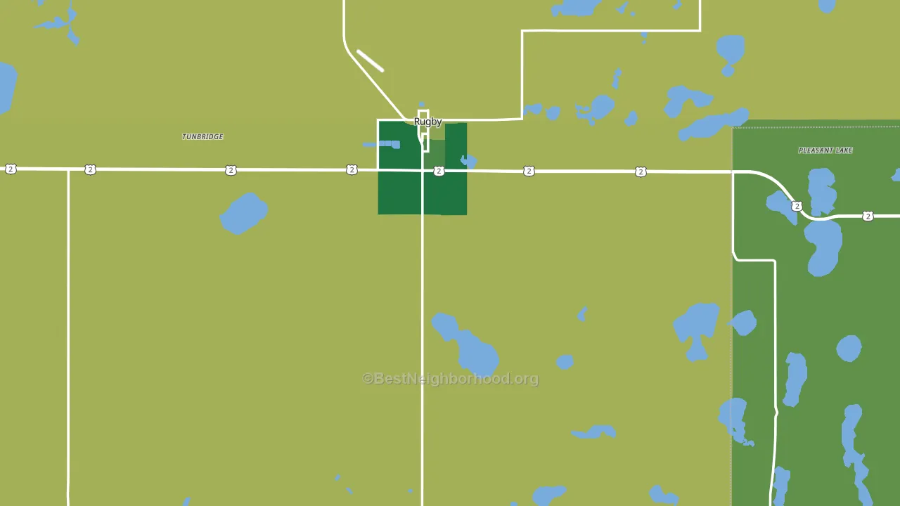 Pierce County, ND block-group voter-turnout map