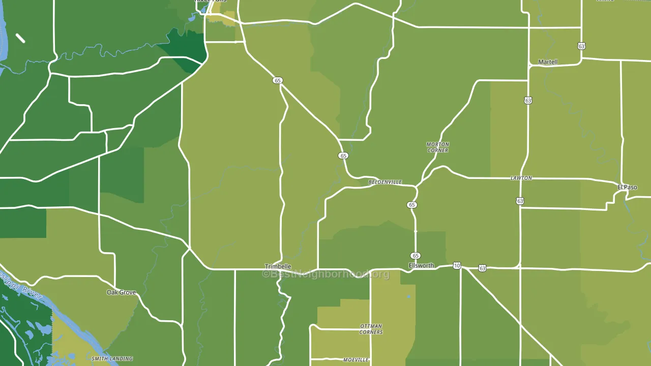 Pierce County, WI block-group voter-turnout map