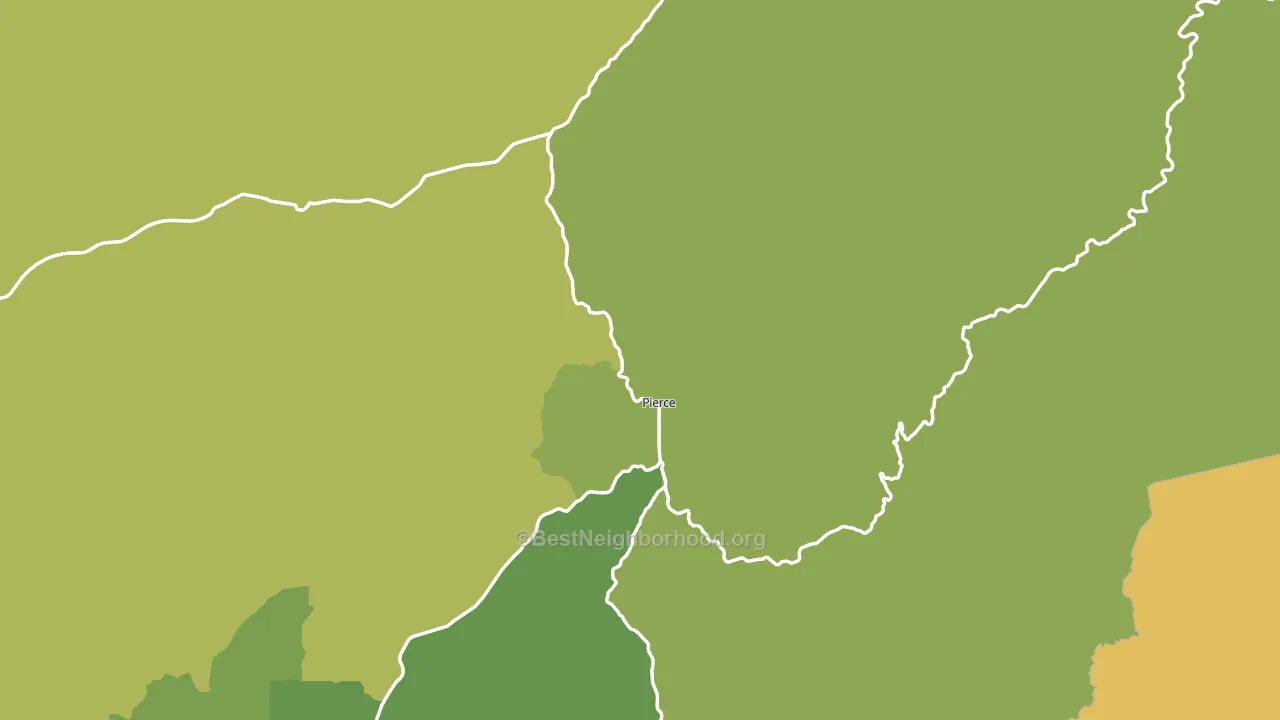 Pierce, ID block-group voter-turnout map