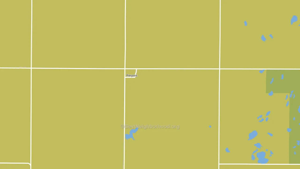 Pierpont, SD block-group voter-turnout map