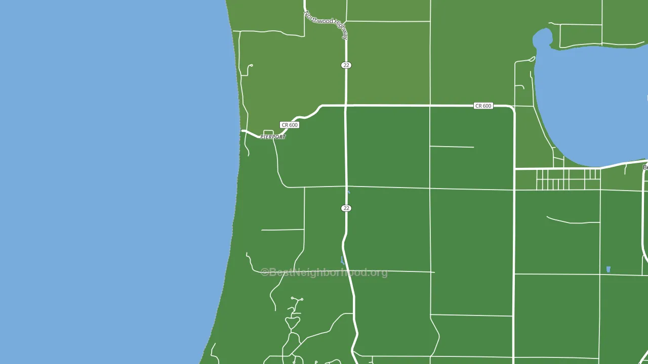 Pierport, MI block-group voter-turnout map