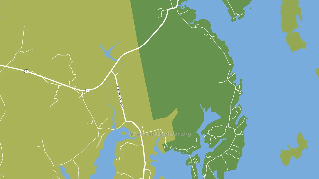Pigeon Hill, ME block-group voter-turnout map