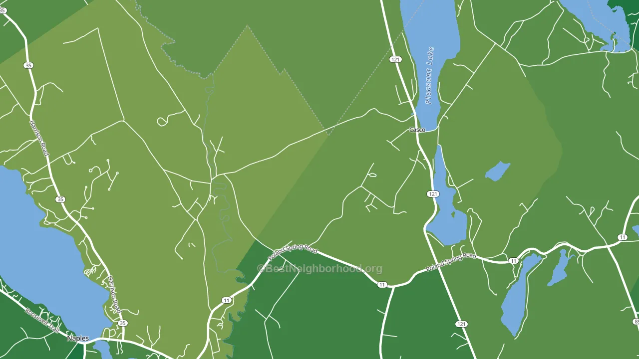 Pike Corner, ME block-group voter-turnout map