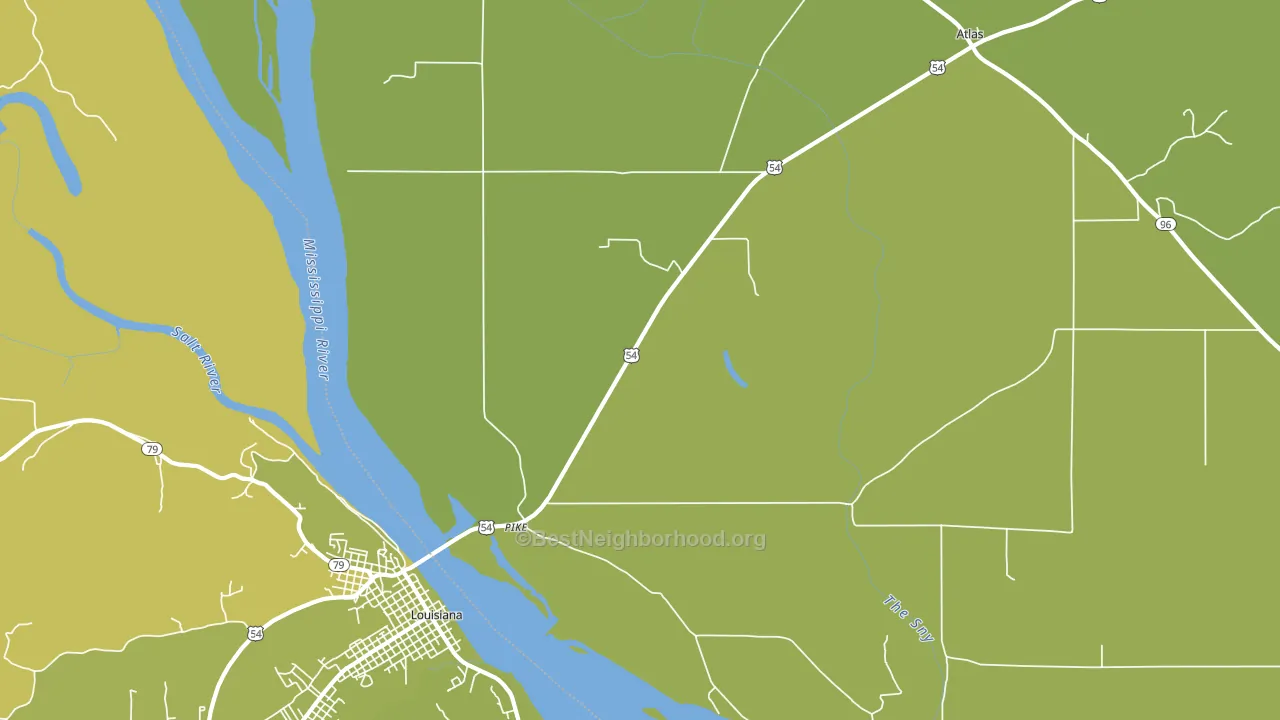 Pike, IL block-group voter-turnout map