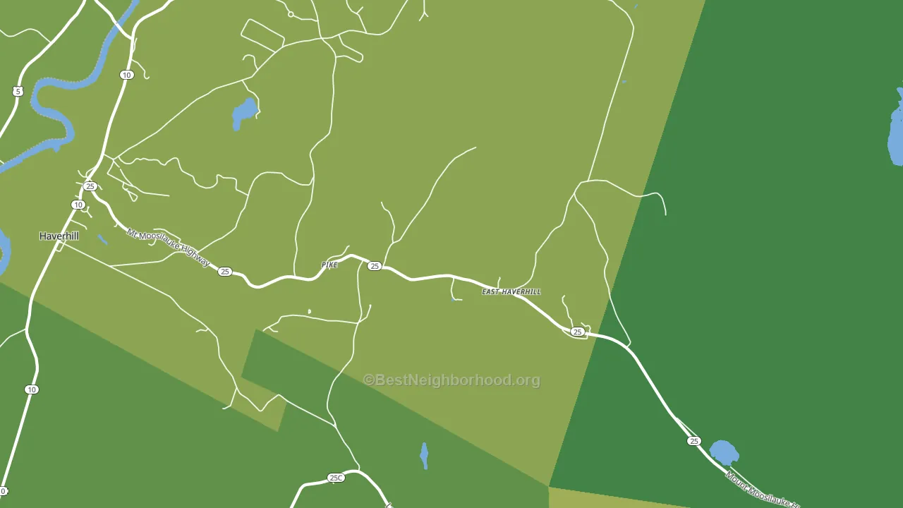 Pike, NH block-group voter-turnout map