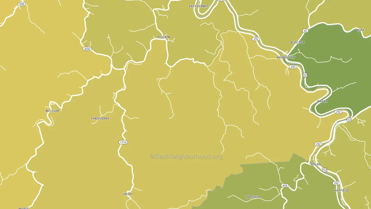 Pilgrim, KY block-group voter-turnout map