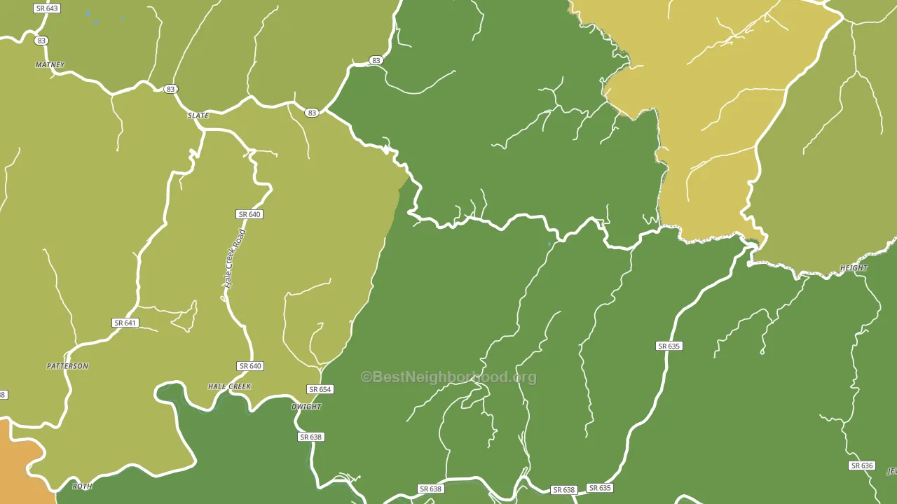 Pilgrims Knob, VA block-group voter-turnout map