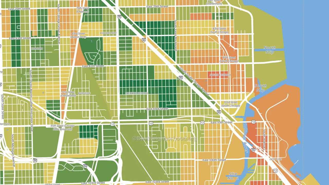 Pill Hill, Chicago, IL block-group voter-turnout map