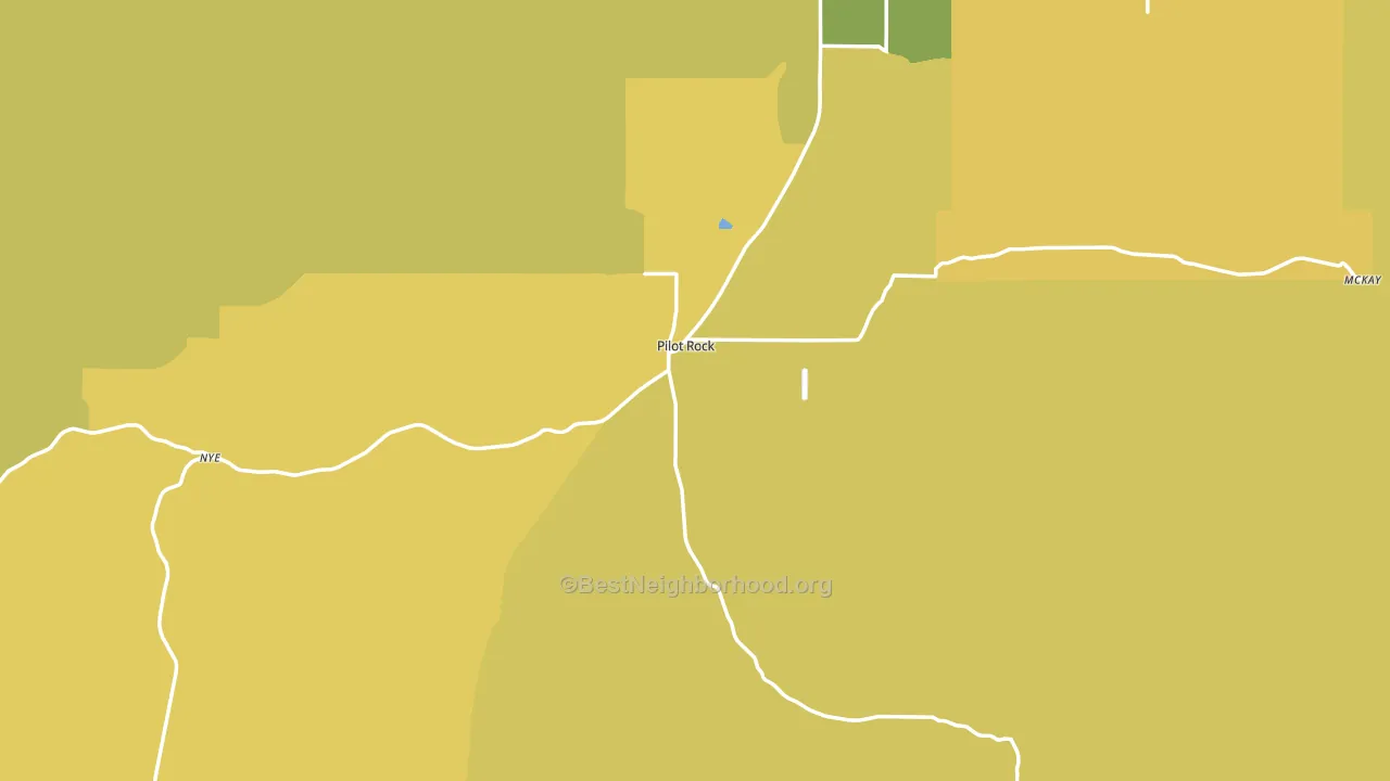 Pilot Rock, OR block-group voter-turnout map