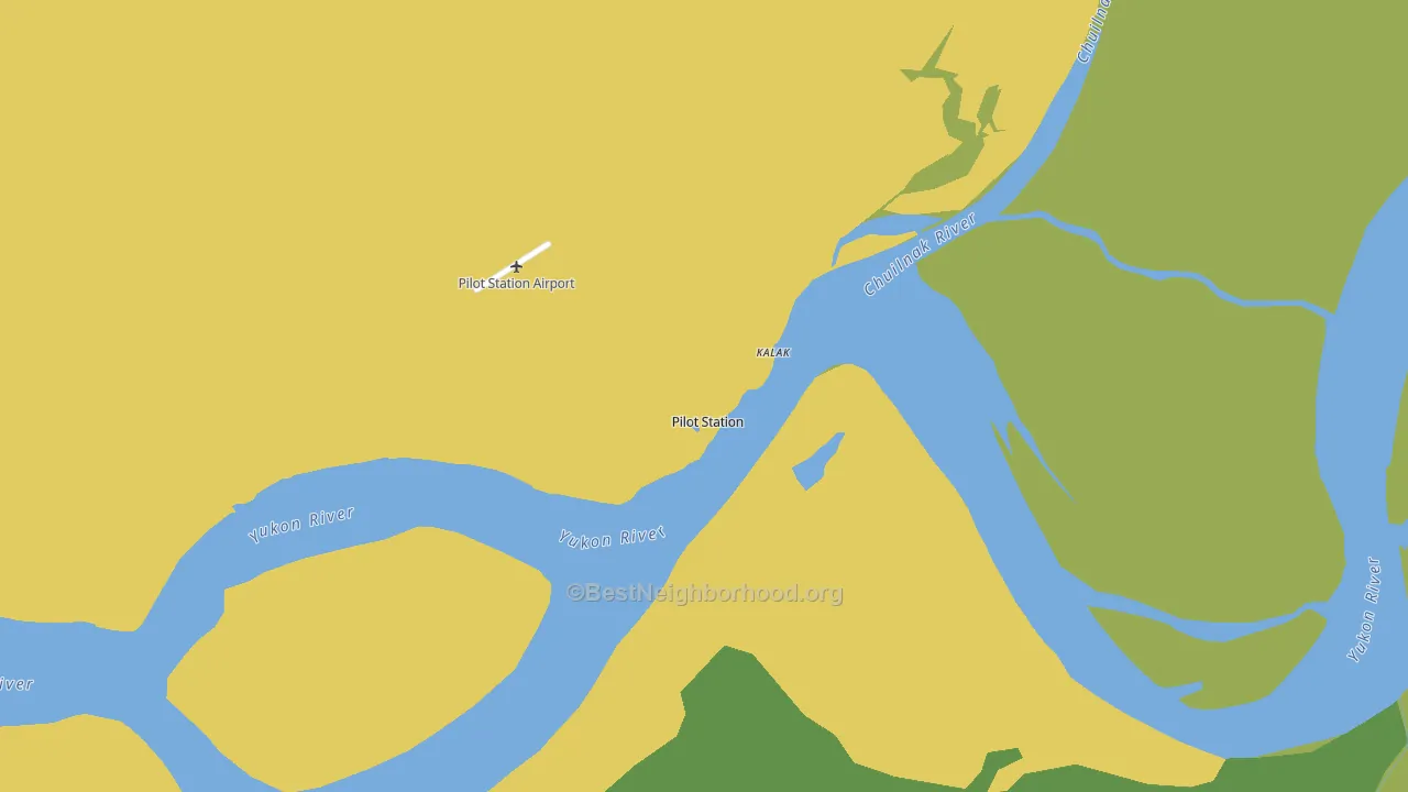 Pilot Station, AK block-group voter-turnout map