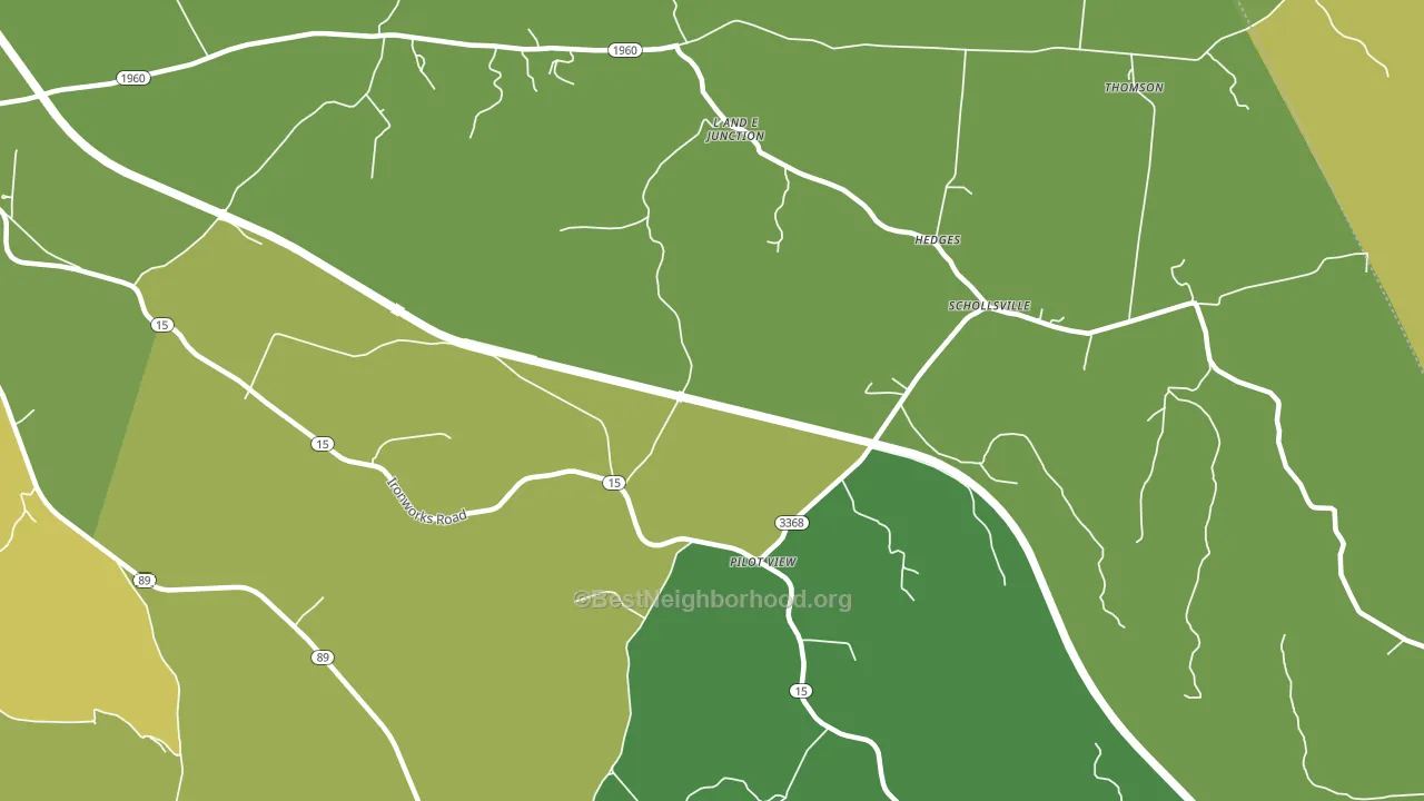 Pilot View, KY block-group voter-turnout map
