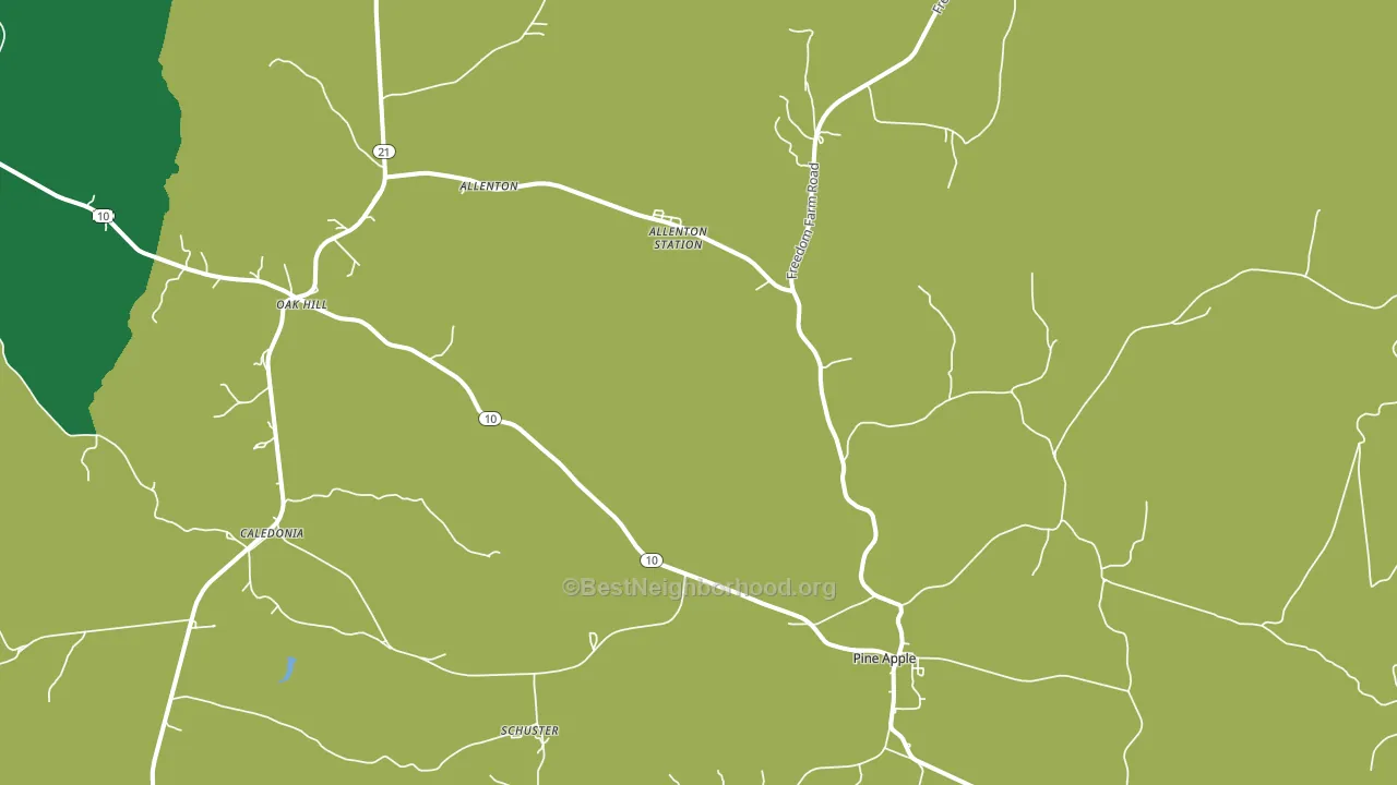 Pine Apple, AL block-group voter-turnout map