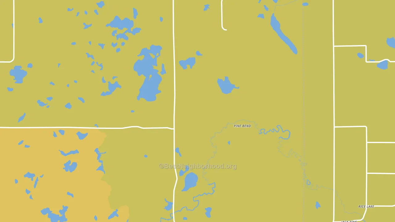 Pine Bend, MN block-group voter-turnout map