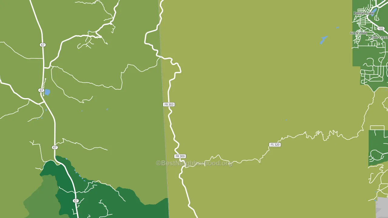 Pine Crest, CO block-group voter-turnout map