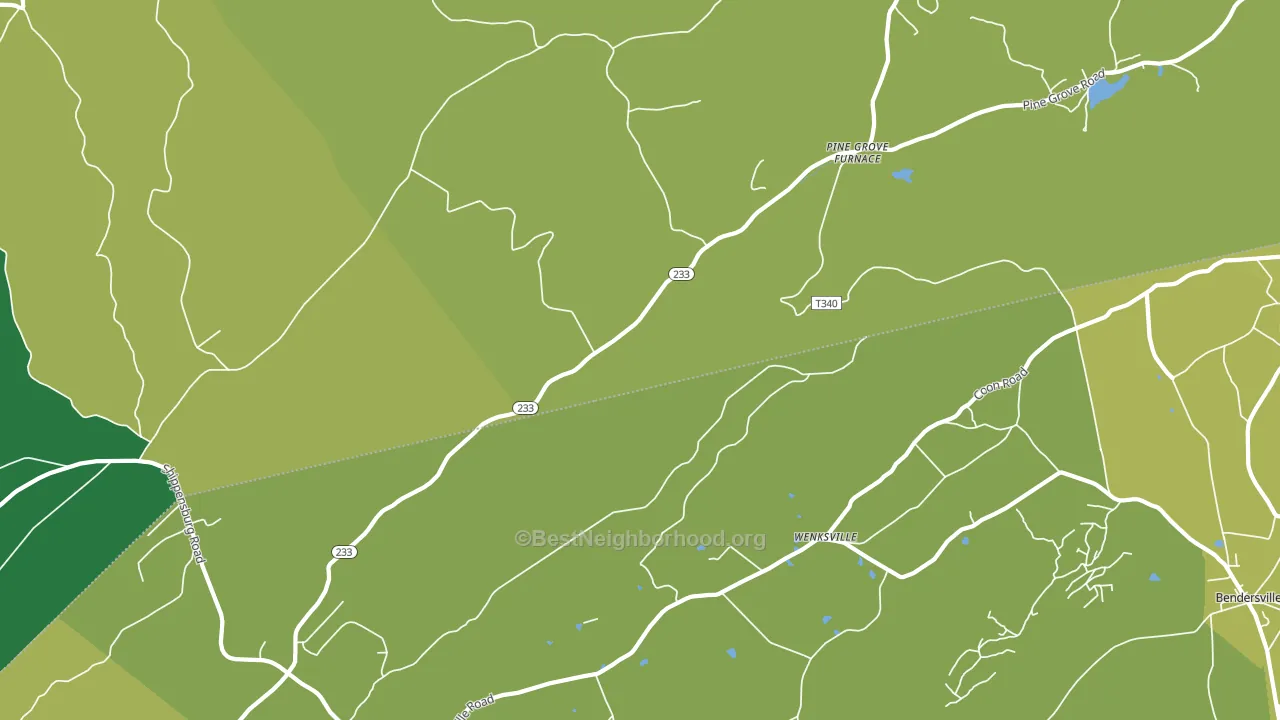 Pine Grove Furnace, PA block-group voter-turnout map