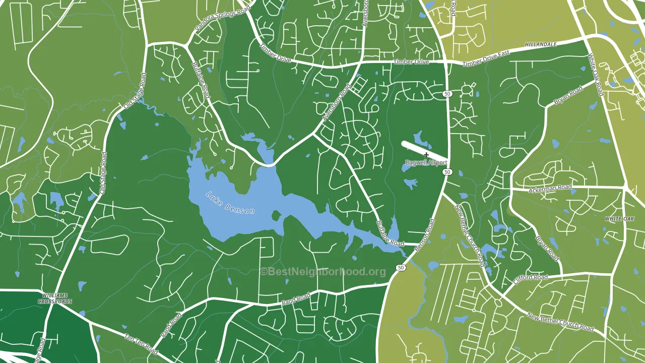 Pine Hurst Park, NC block-group voter-turnout map