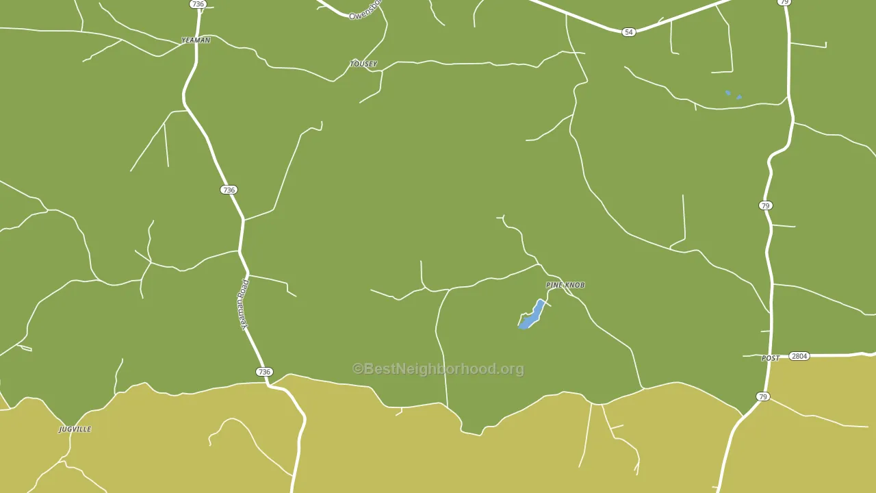 Pine Knob, KY block-group voter-turnout map