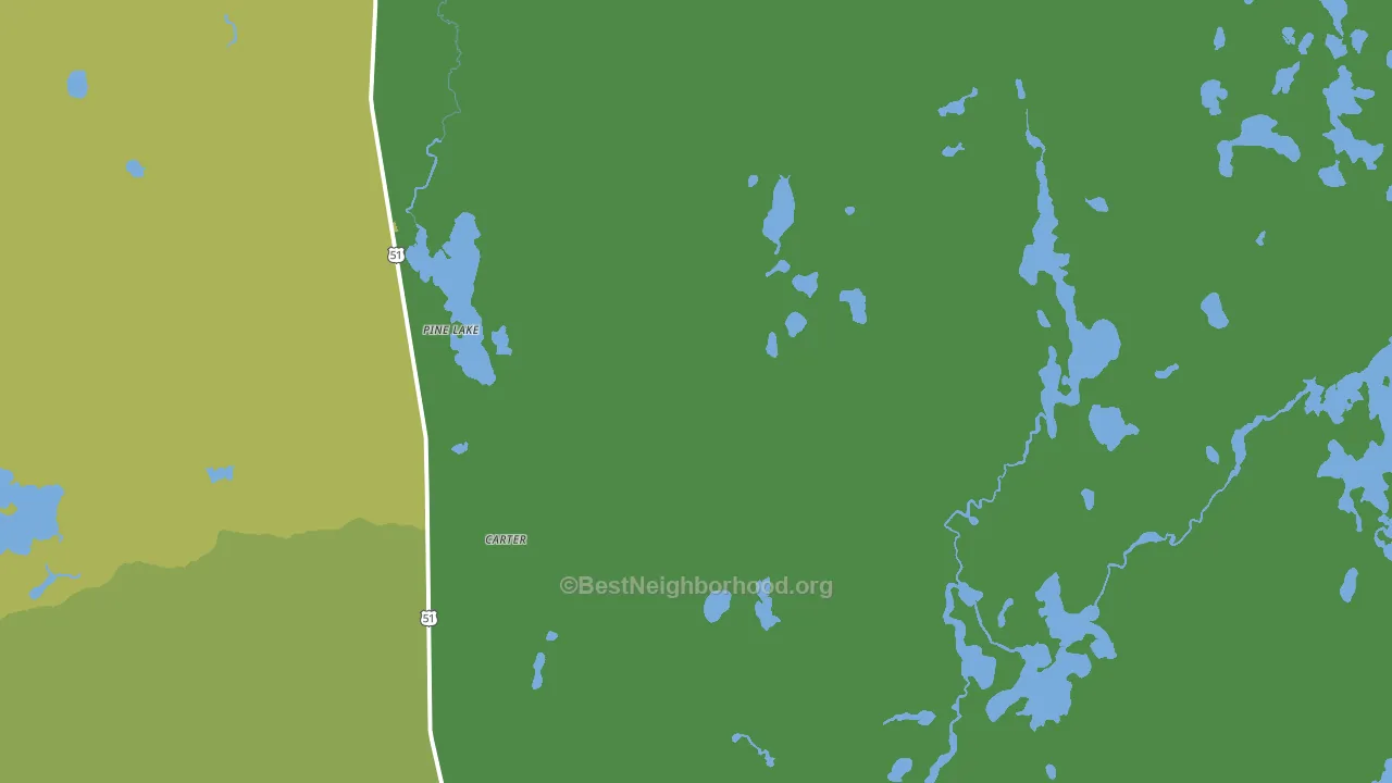 Pine Lake, WI block-group voter-turnout map