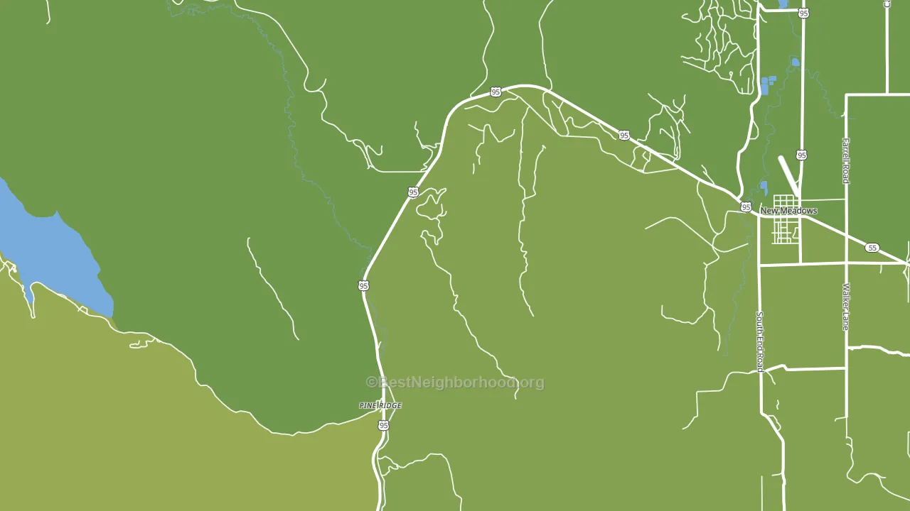 Pine Ridge, ID block-group voter-turnout map
