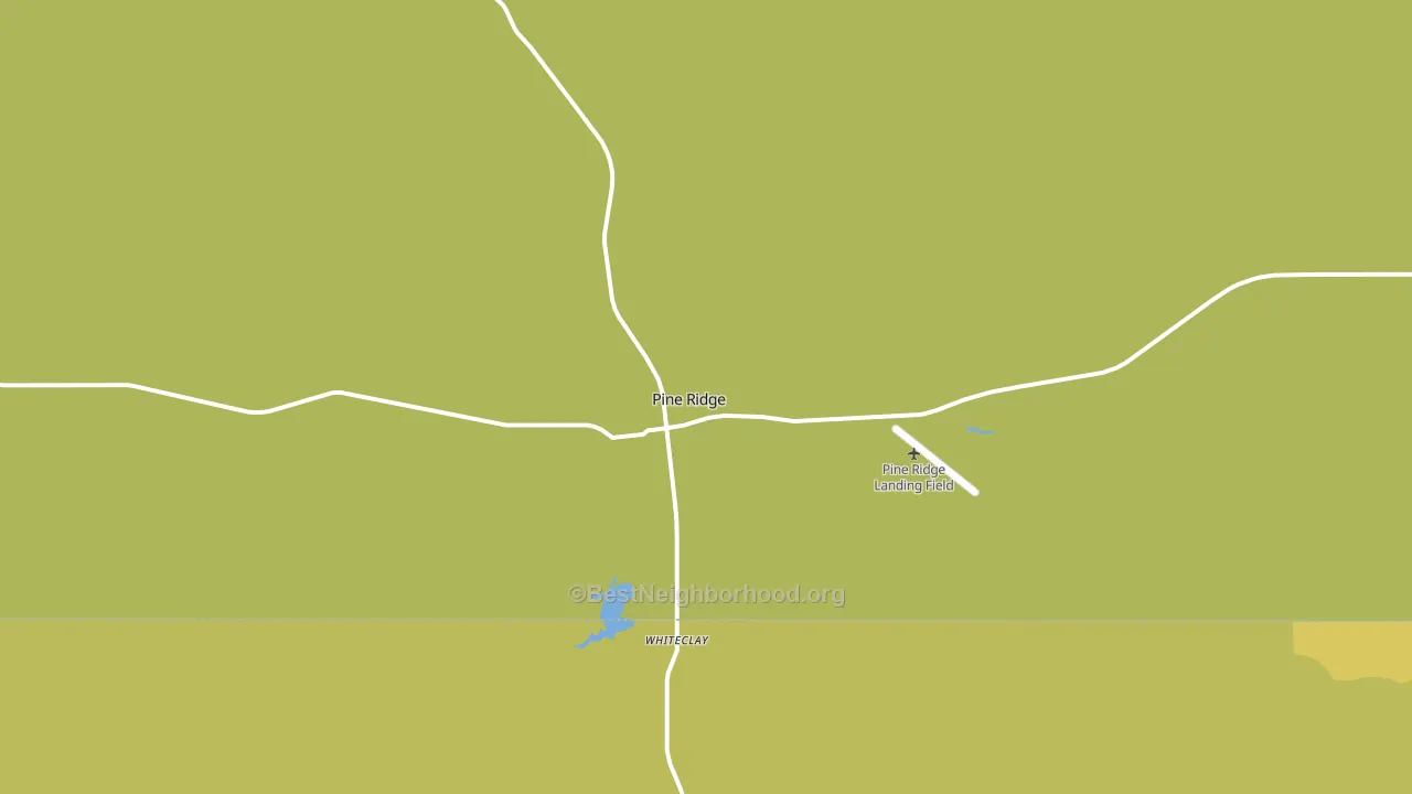 Pine Ridge, SD block-group voter-turnout map