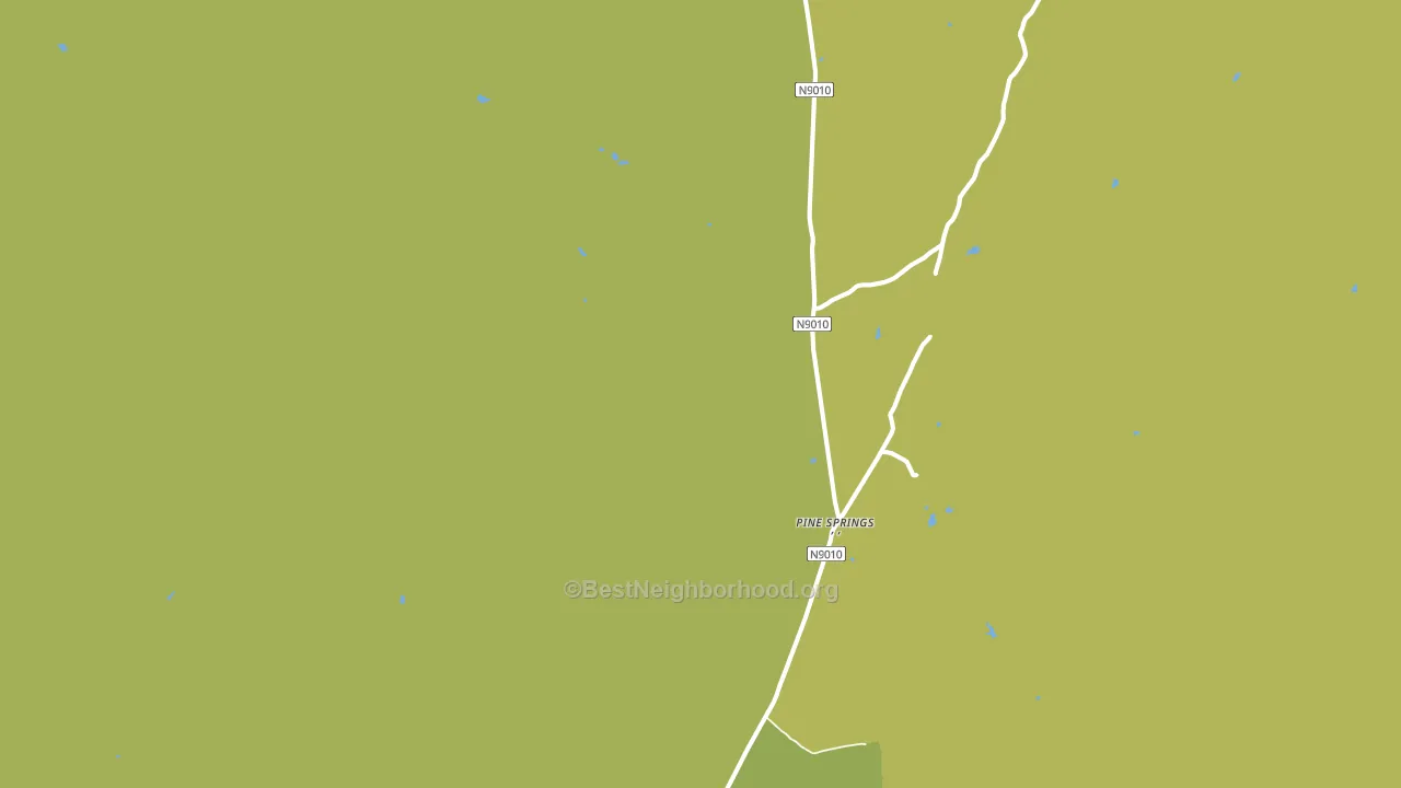 Pine Springs, AZ block-group voter-turnout map