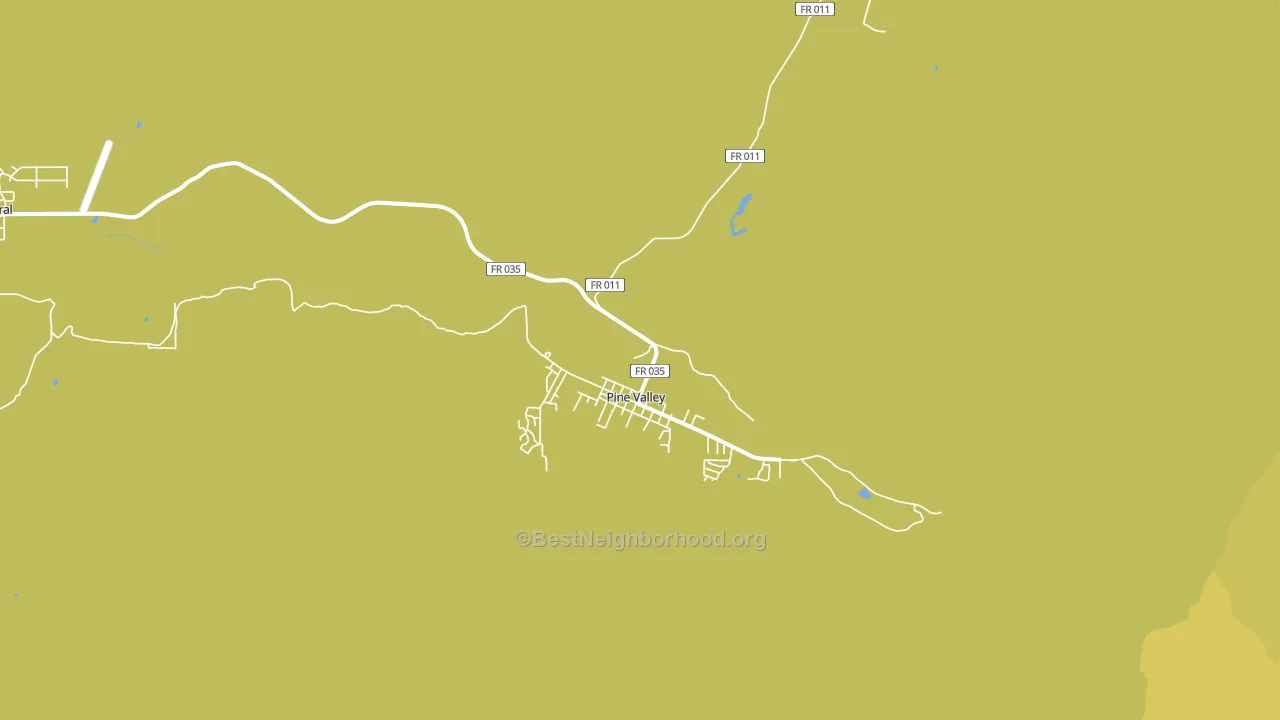Pine Valley, UT block-group voter-turnout map