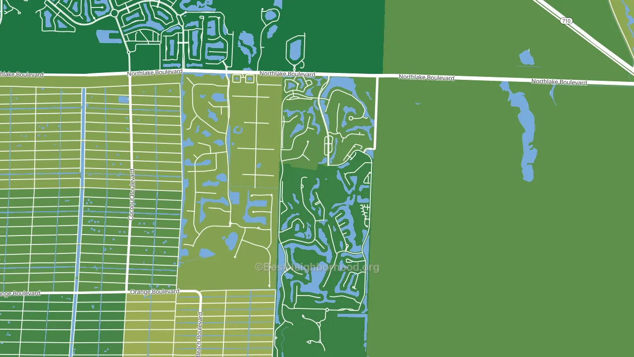 Pineapple Park, West Palm Beach, FL block-group voter-turnout map