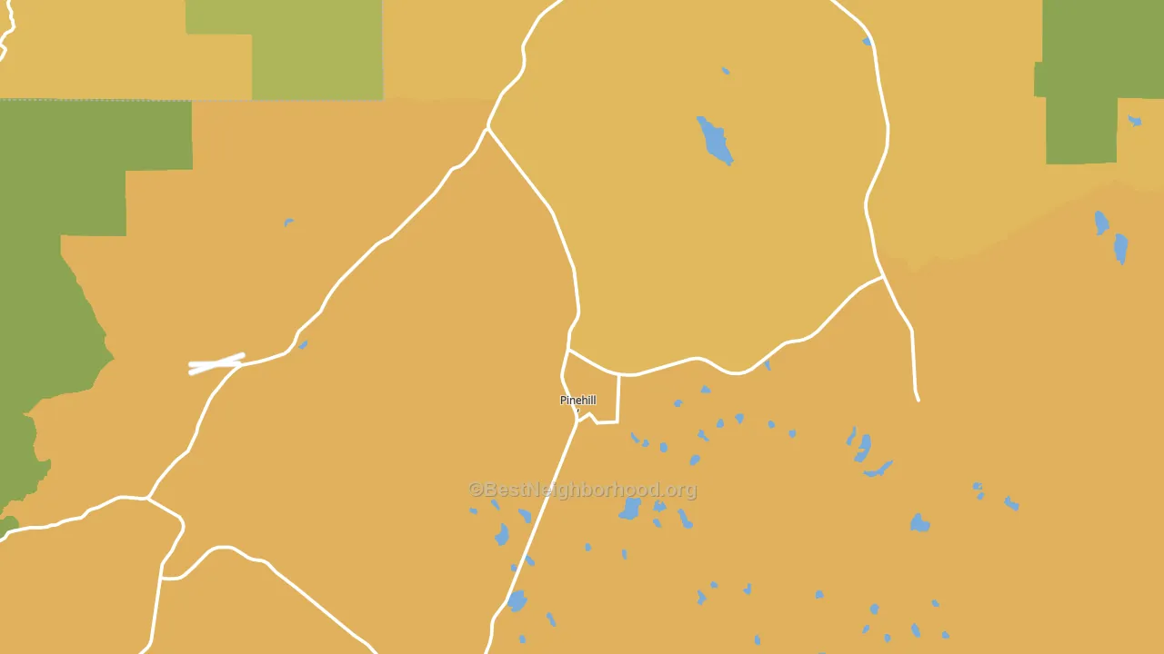 Pinehill, NM block-group voter-turnout map