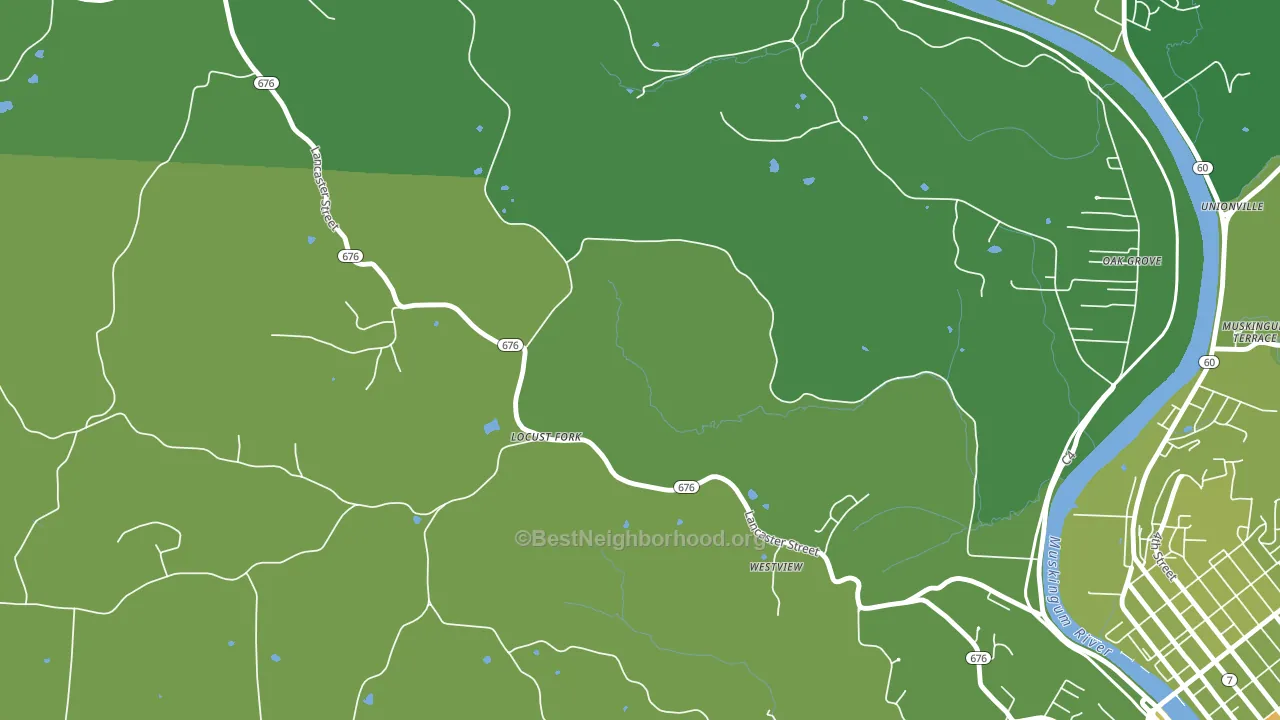 Pinehurst, OH block-group voter-turnout map