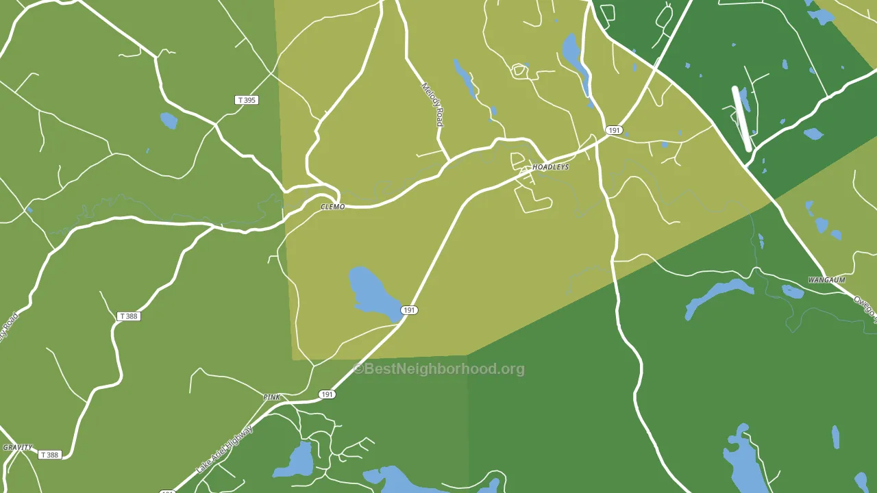 Pink, PA block-group voter-turnout map
