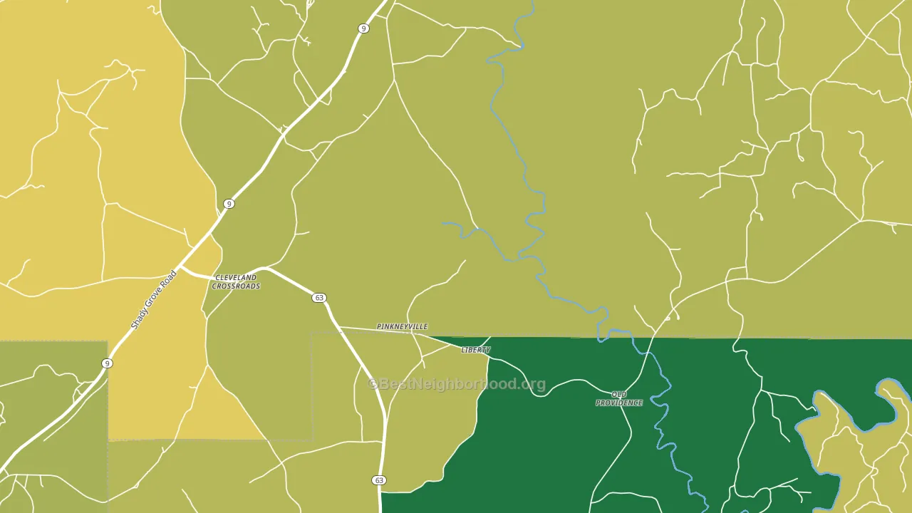 Pinkneyville, AL block-group voter-turnout map