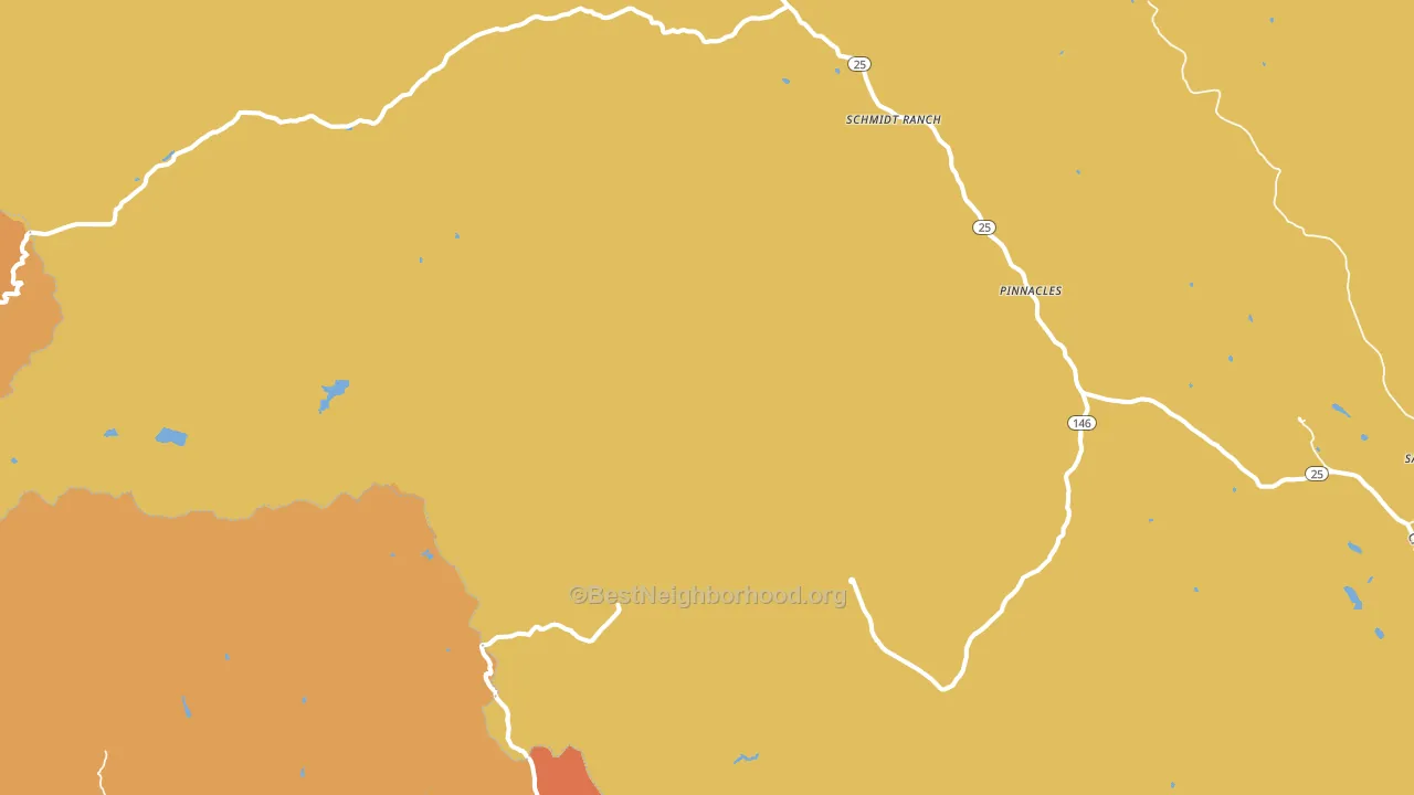 Pinnacles, CA block-group voter-turnout map