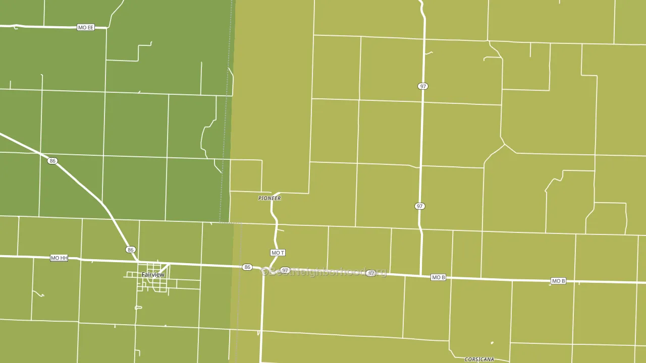 Pioneer, MO block-group voter-turnout map