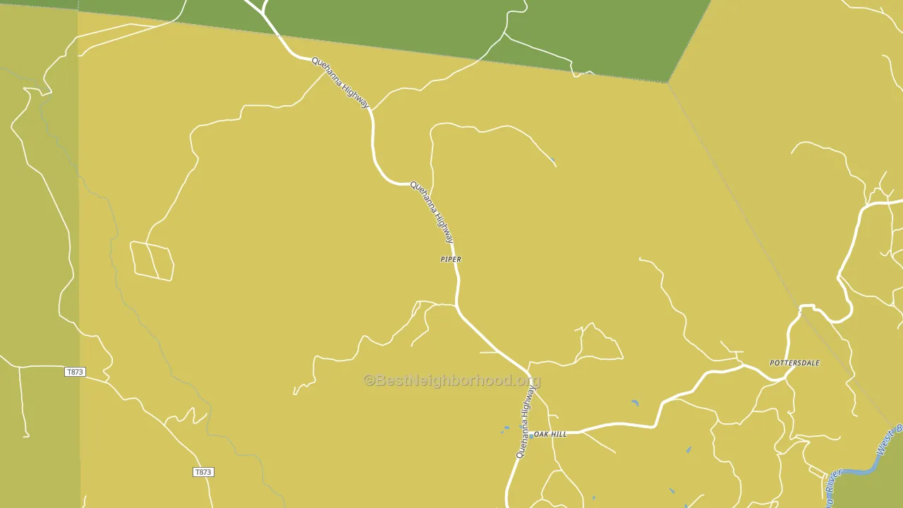 Piper, PA block-group voter-turnout map