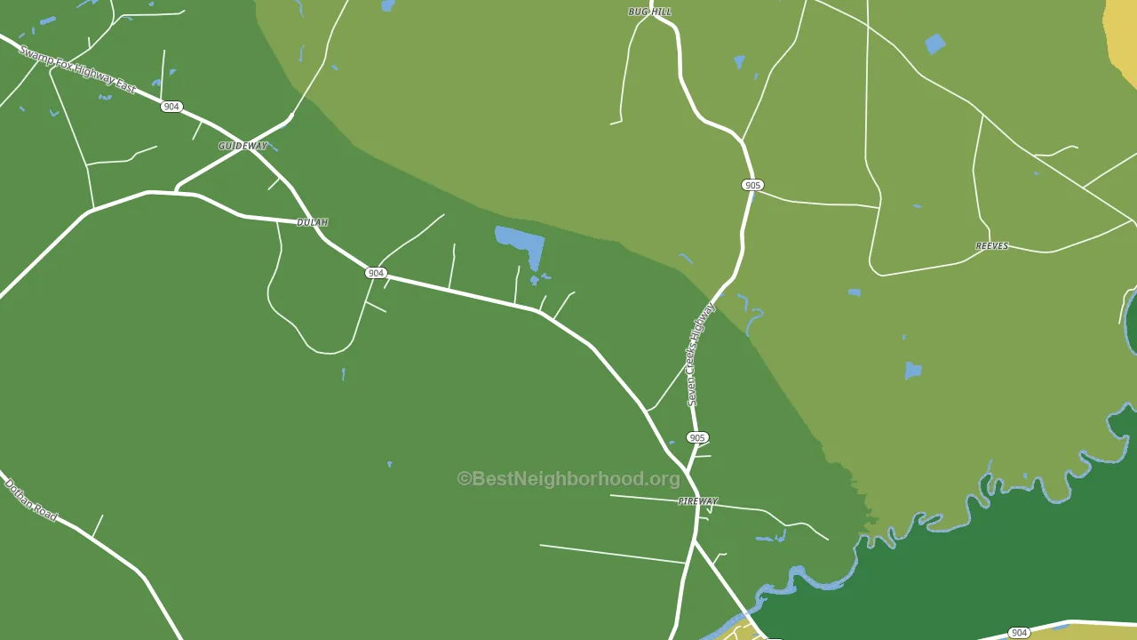 Pireway, NC block-group voter-turnout map