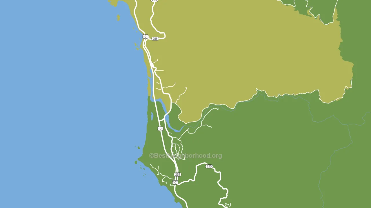 Pistol River, OR block-group voter-turnout map