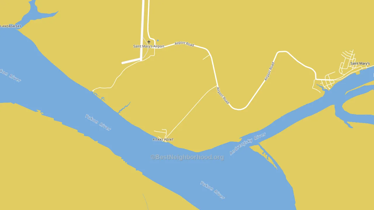 Pitkas Point, AK block-group voter-turnout map